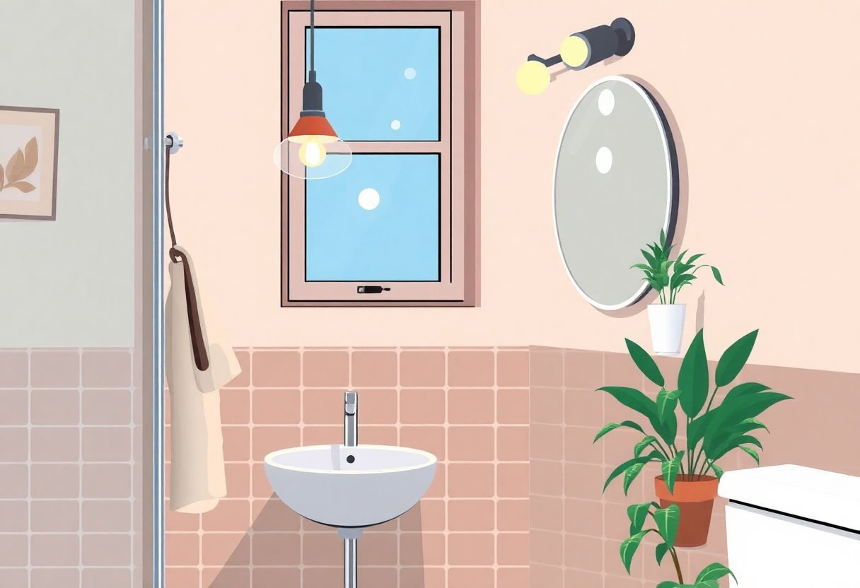 Installazione lampade bagno