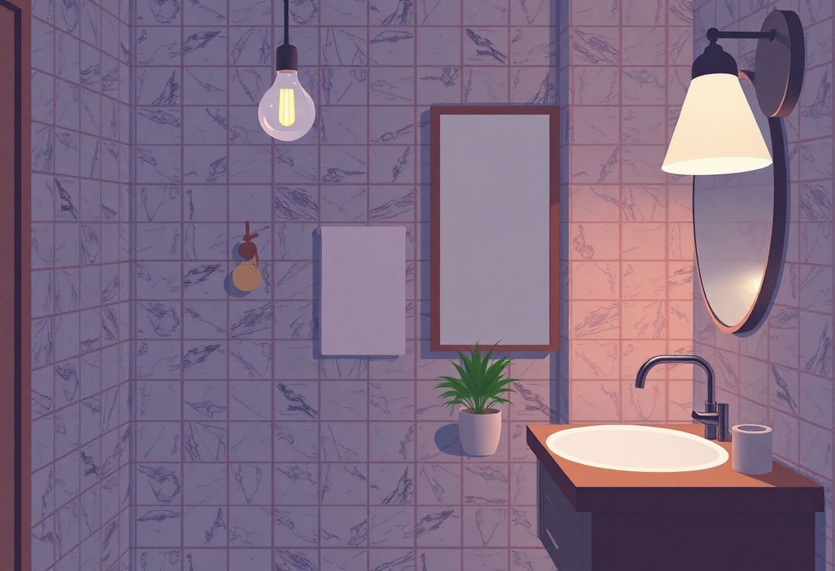 Materiali per lampade da bagno