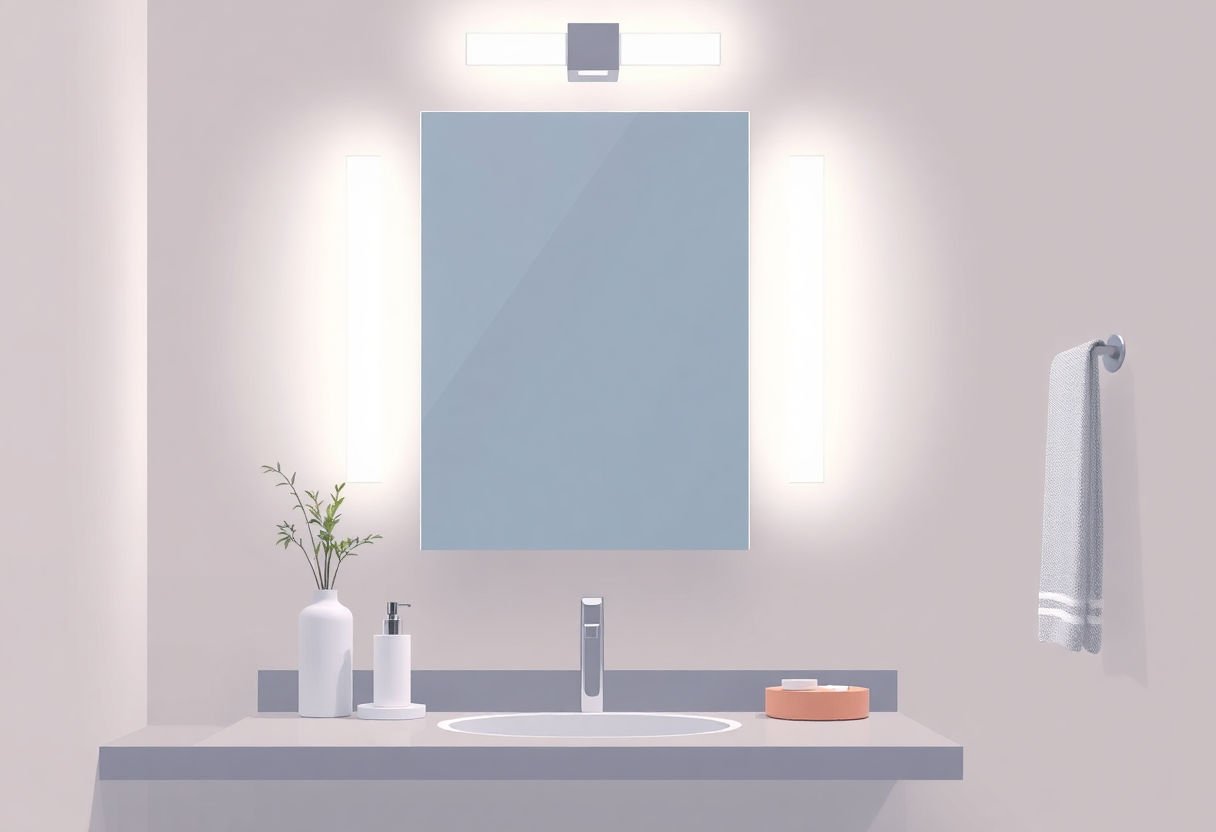 Design della luce per specchio da bagno